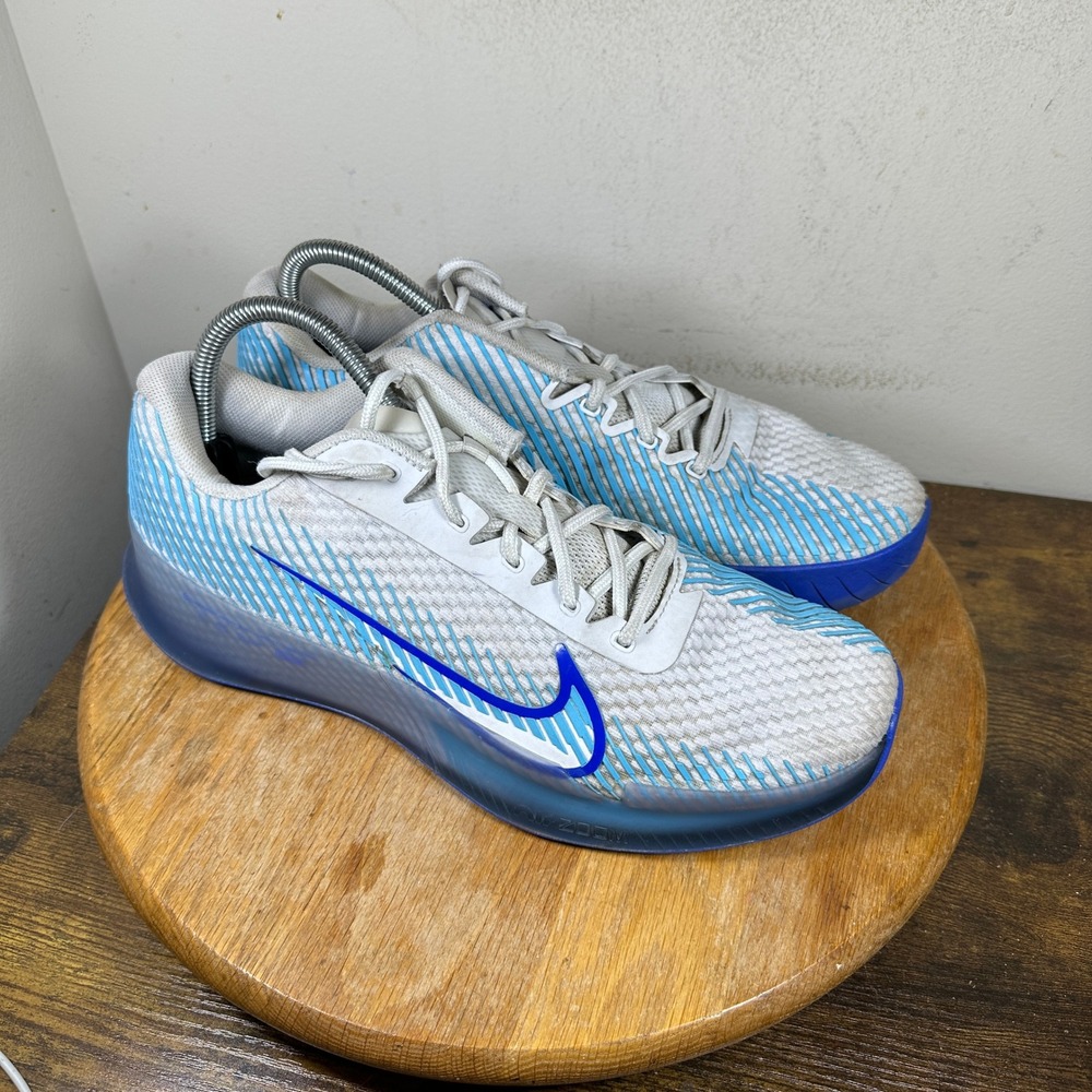 Nike Court Air Zoom Vapor 11 White Game Royal Tennis Shoes DR6966-001 Mens 10